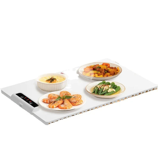 Electric Warming Tray With Adjustable Temperature Foldable Fast Heating Electric Warming Hot Plate For Buffets Family Gatherings