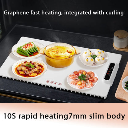 Electric Warming Tray With Adjustable Temperature Foldable Fast Heating Electric Warming Hot Plate For Buffets Family Gatherings